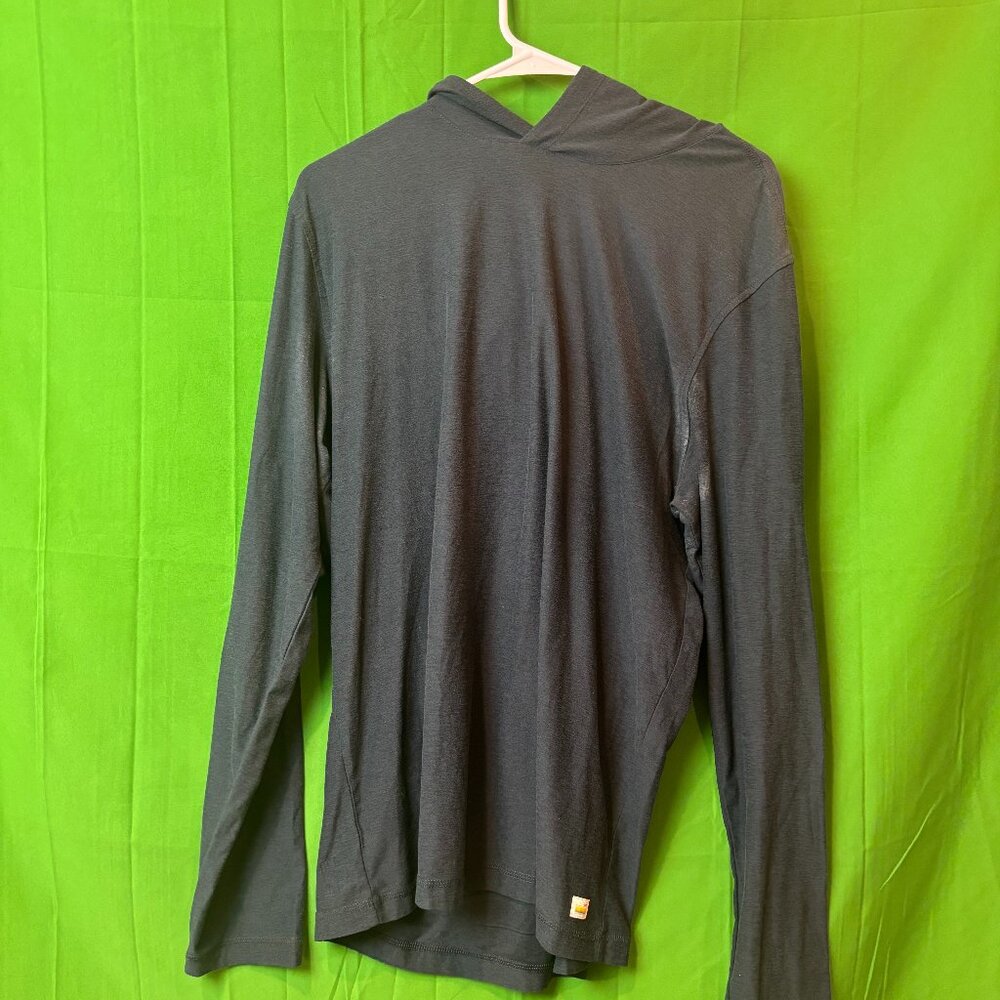 Vuori Dark Blue Flex Hoodie — Size L [Pit Staining]